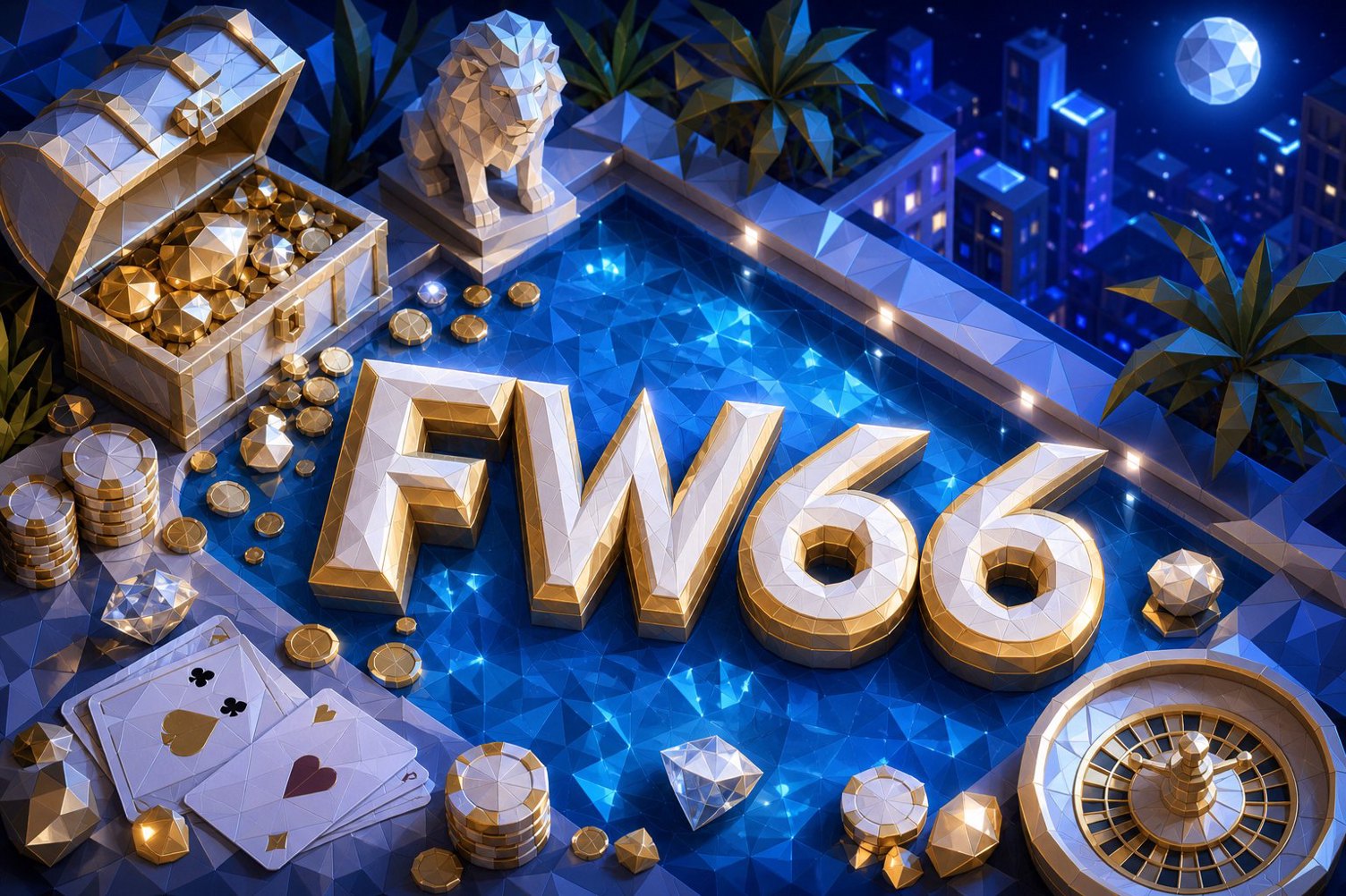 Panel navigasi FW66 yang menampilkan menu permainan, acara, dan hadiah absen harian